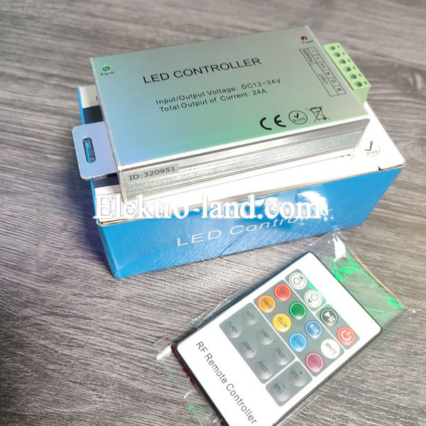 RGB Контроллер управление led лентой 24 А Радио - 20 кнопок  AVT 